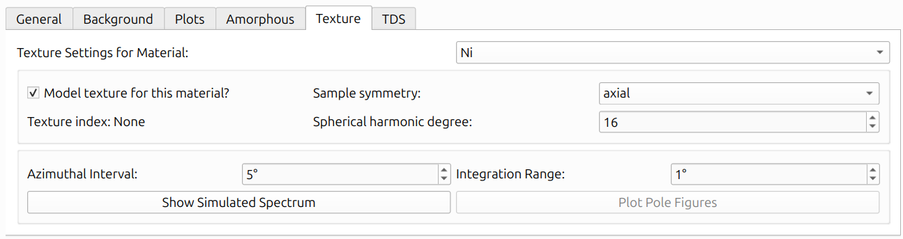 Texture Settings