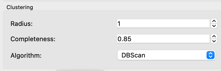 Clustering Options